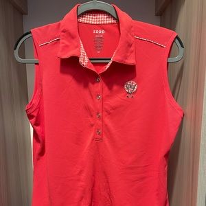 Izod Golf Classix Cool FX Tank Top - Coral Pink in Medium